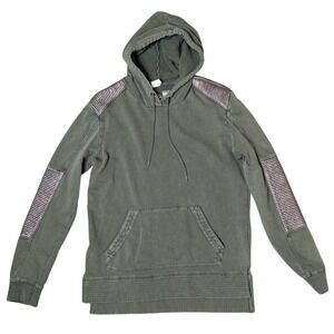 Affliction California Motors Grunge Hoodie Military Green Women's Medium